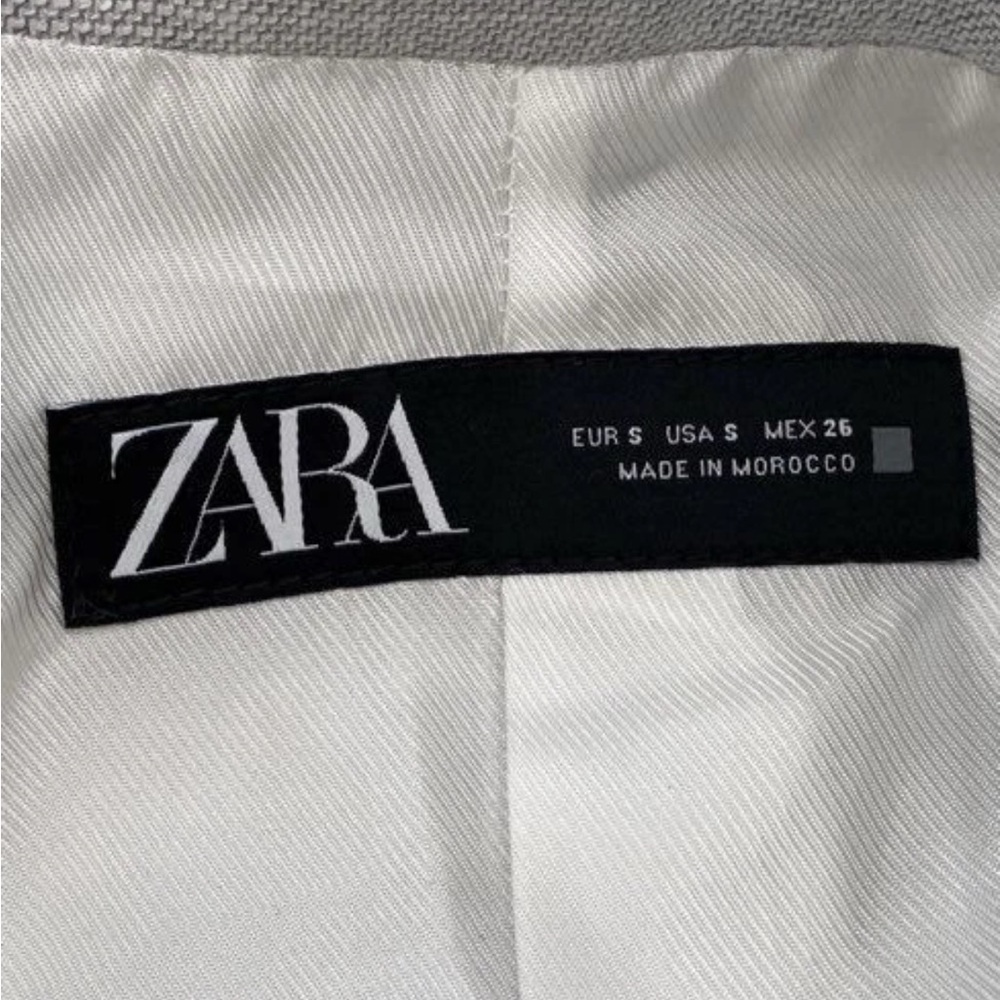 Zara Heather Gray Blazer Jacket - Picture 6 of 6
